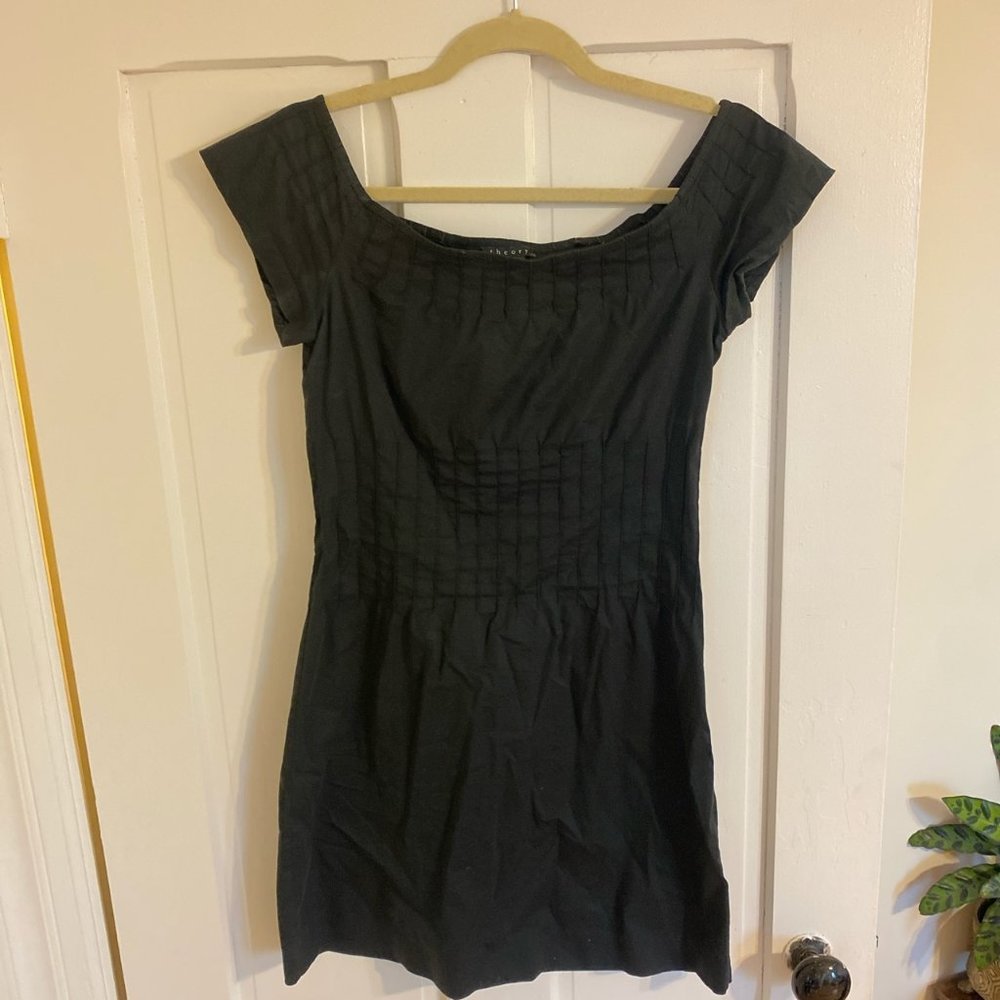 Theory Black Mini Dress
